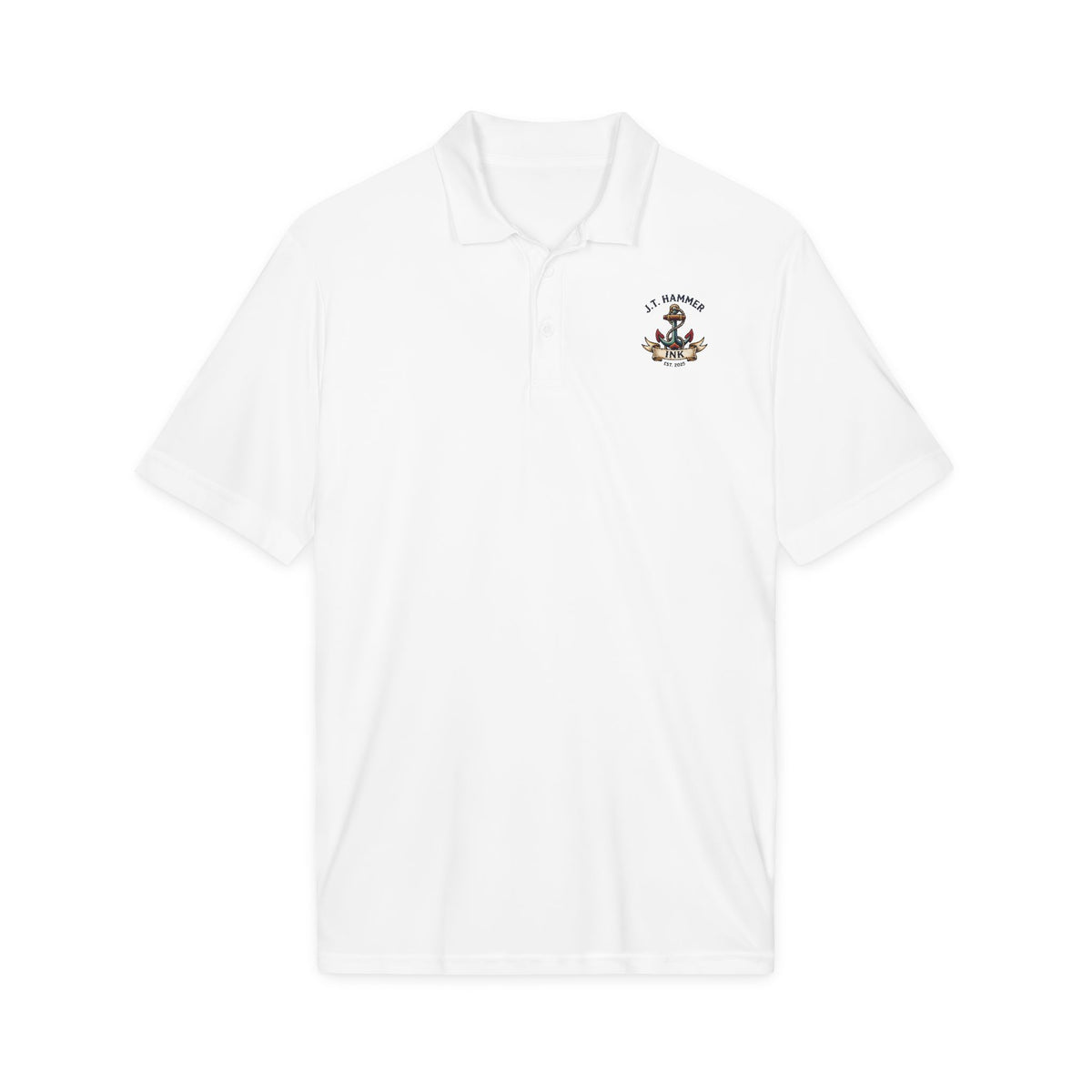 Embroidered Crew Crest Polo Shirt — J.T. Hammer Classic