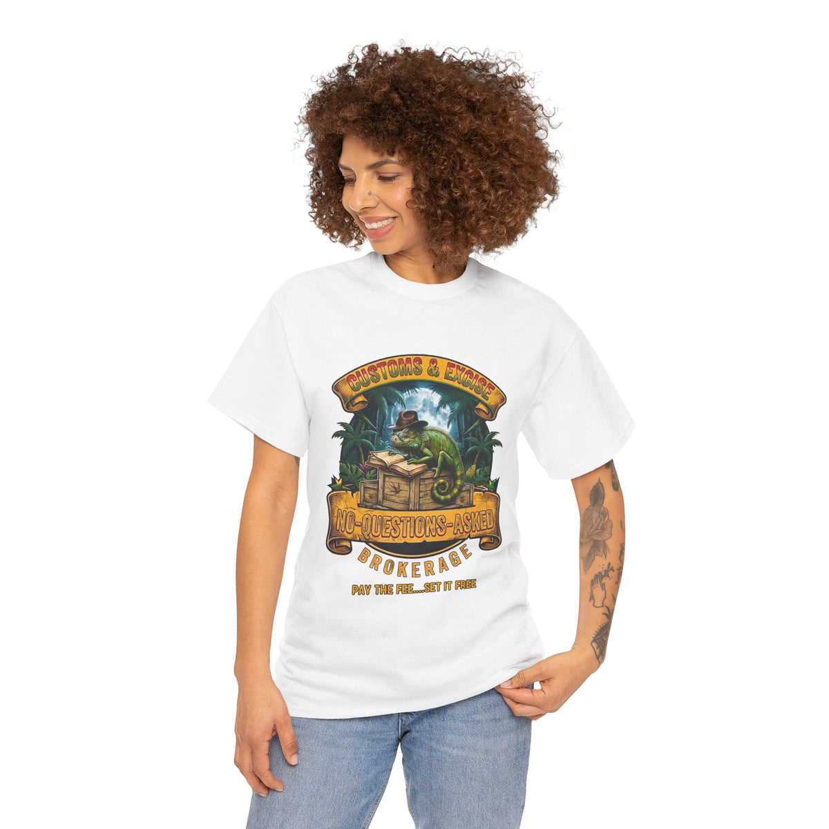 No Questions Asked Vintage Tropical Graphic Tee
