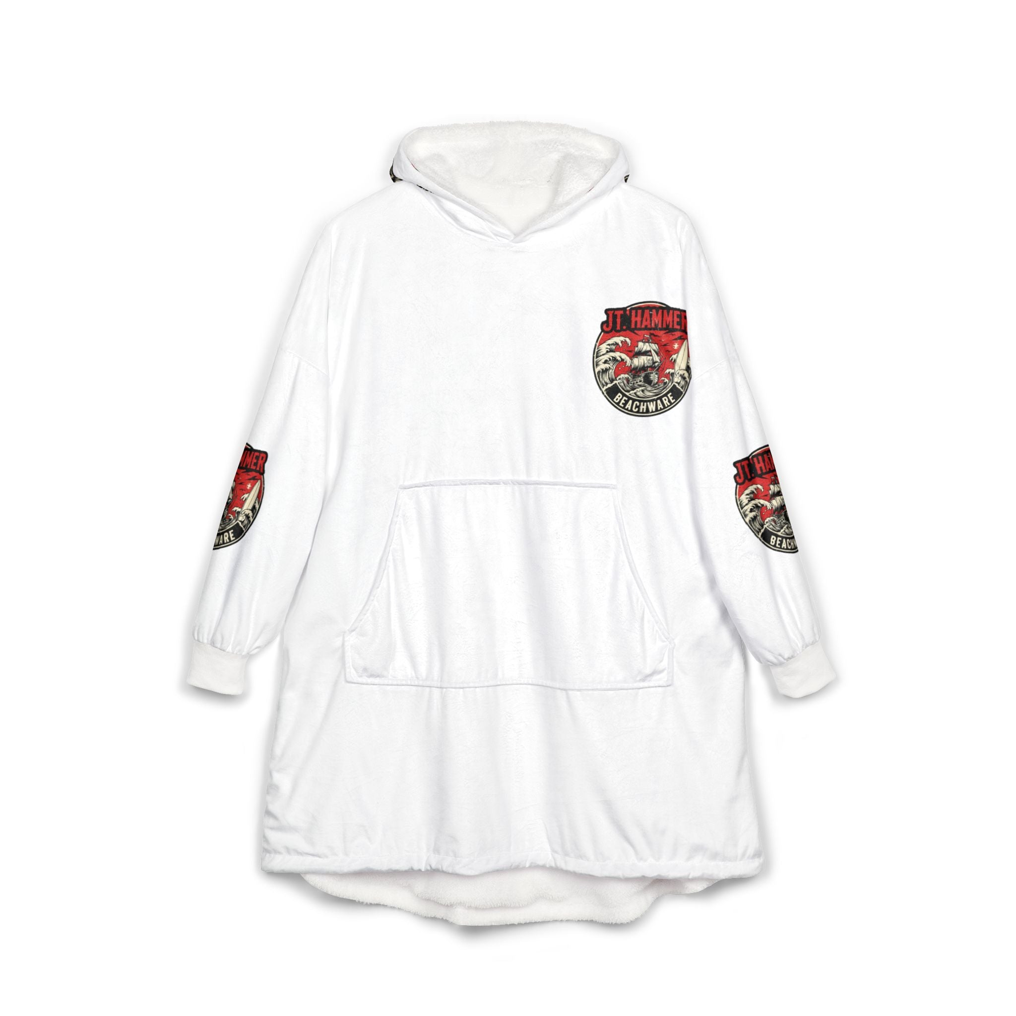 J.T. Hammer Beachware-Sailor Tattoo Oversized Snug-Hoodie