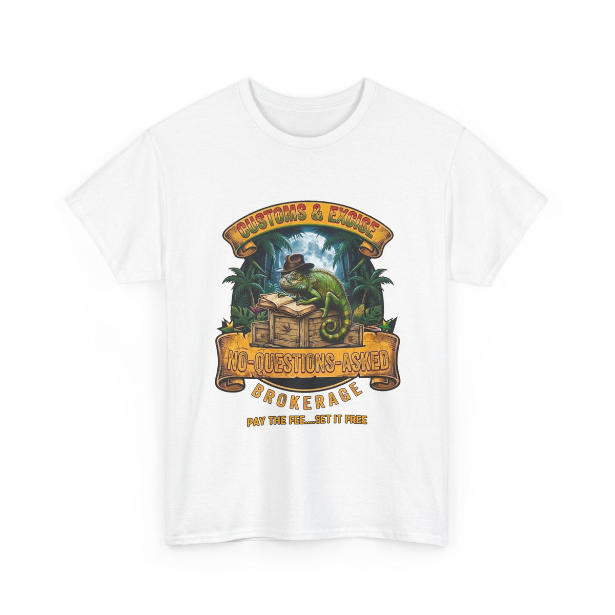No Questions Asked Vintage Tropical Graphic Tee
