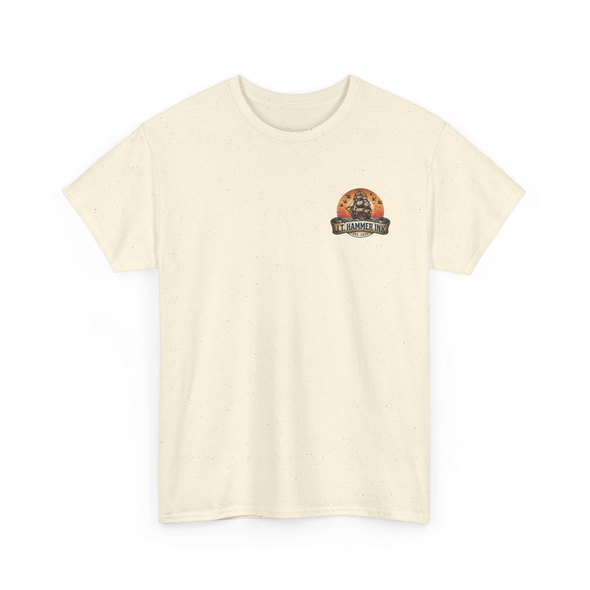 Sailor Tattoo Ship T‑Shirt — J.T. Hammer Ink Vintage Nautical Tee