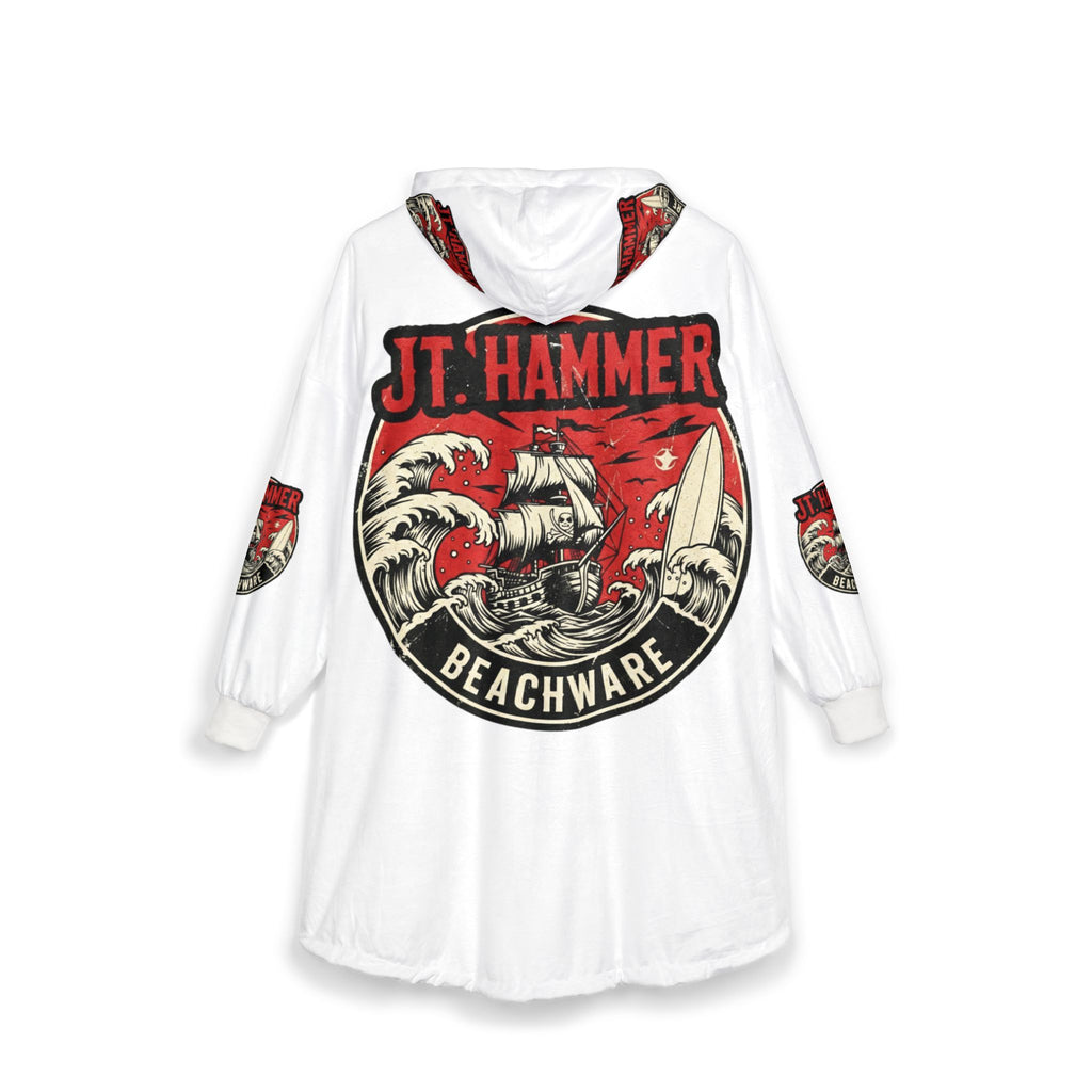 J.T. Hammer Beachware-Sailor Tattoo Oversized Snug-Hoodie