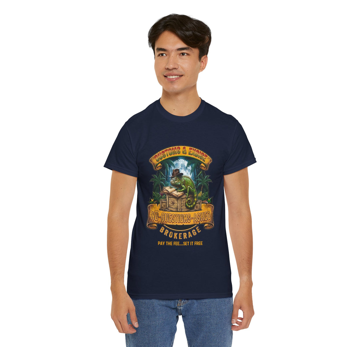 No Questions Asked Vintage Tropical Graphic Tee