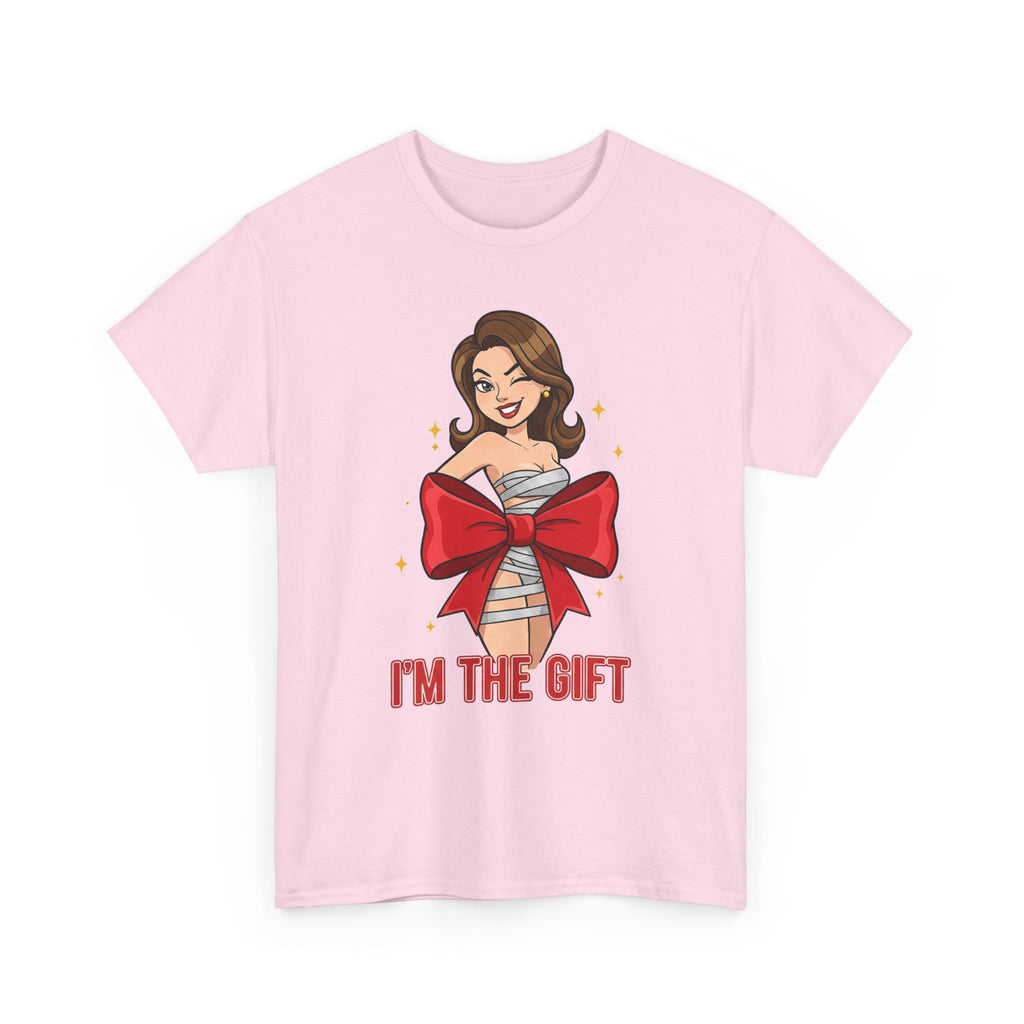 I'm The Gift Tee — Playful Pinup Christmas Graphic T-Shirt