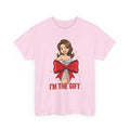 I'm The Gift Tee — Playful Pinup Christmas Graphic T-Shirt