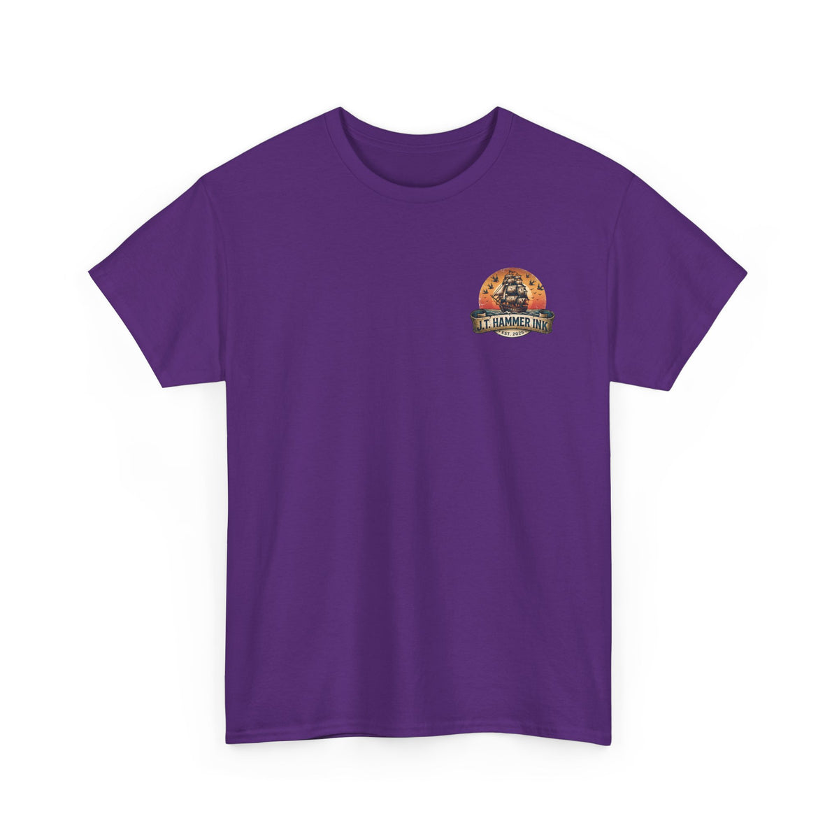 Sailor Tattoo Ship T‑Shirt — J.T. Hammer Ink Vintage Nautical Tee