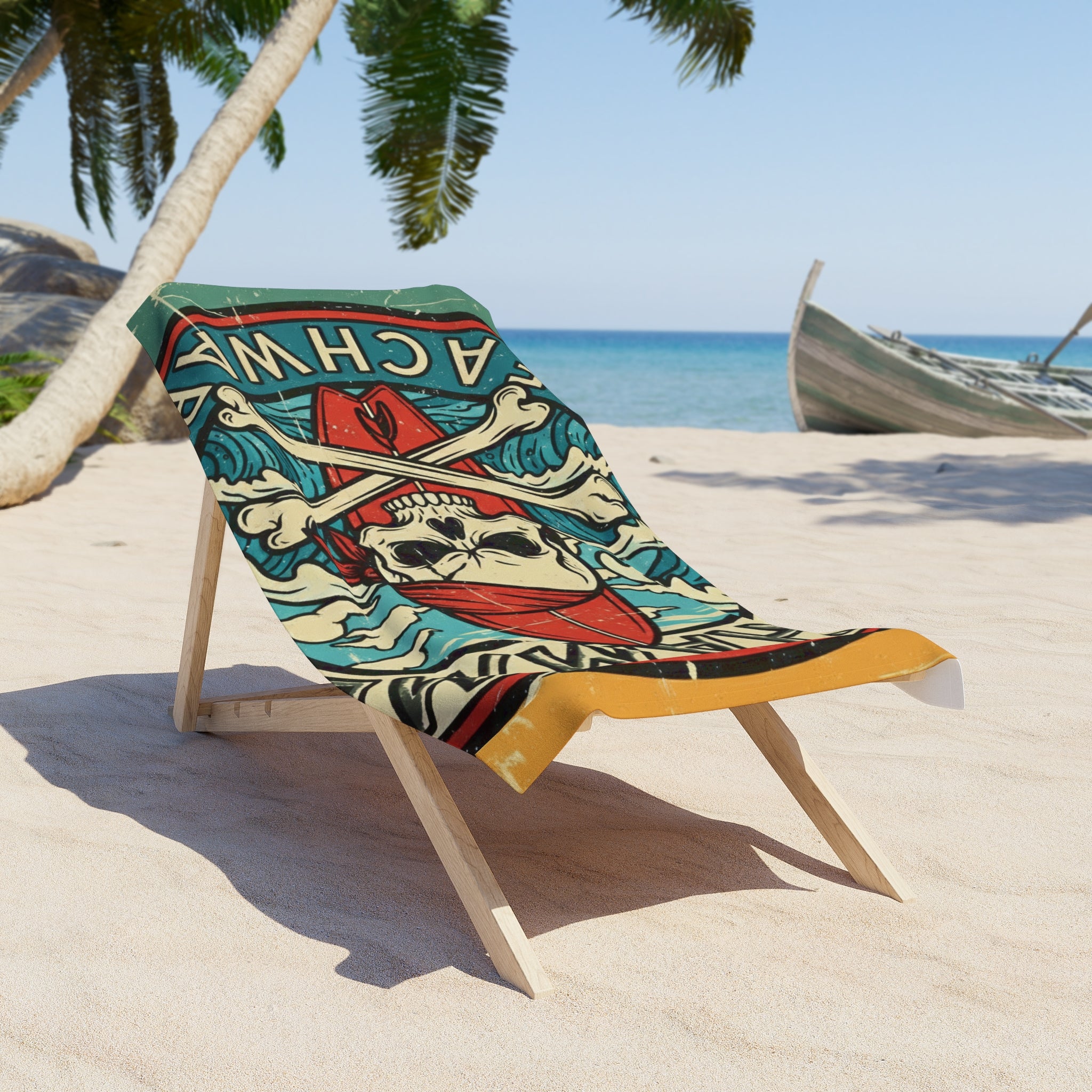 J.T. Hammer Beachwear — Skull Surf Performance Towel