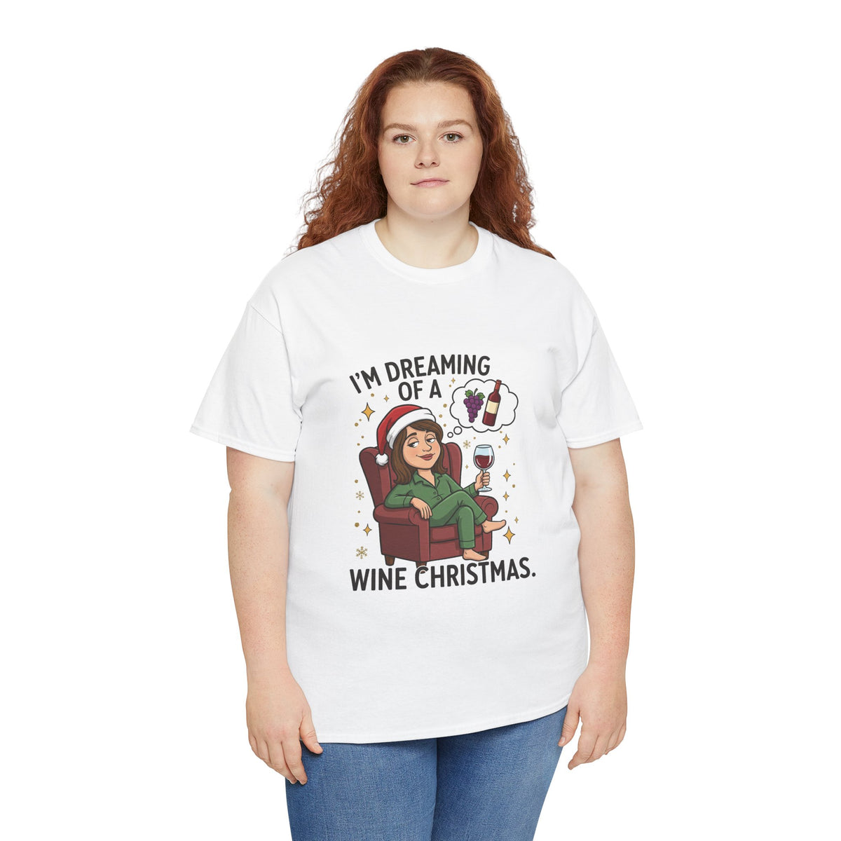 Wine Christmas T-Shirt — "I'm Dreaming of a Wine Christmas" Holiday Tee