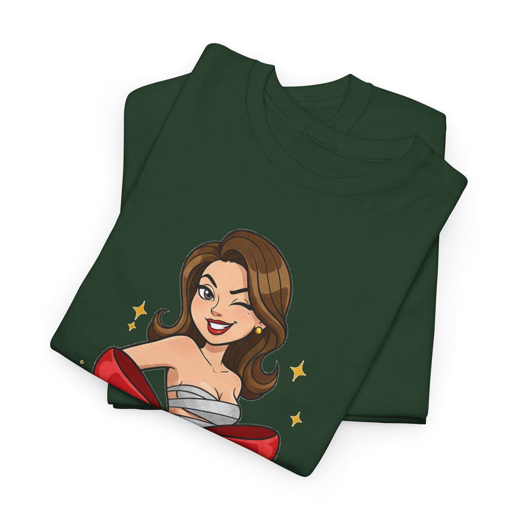 I'm The Gift Tee — Playful Pinup Christmas Graphic T-Shirt
