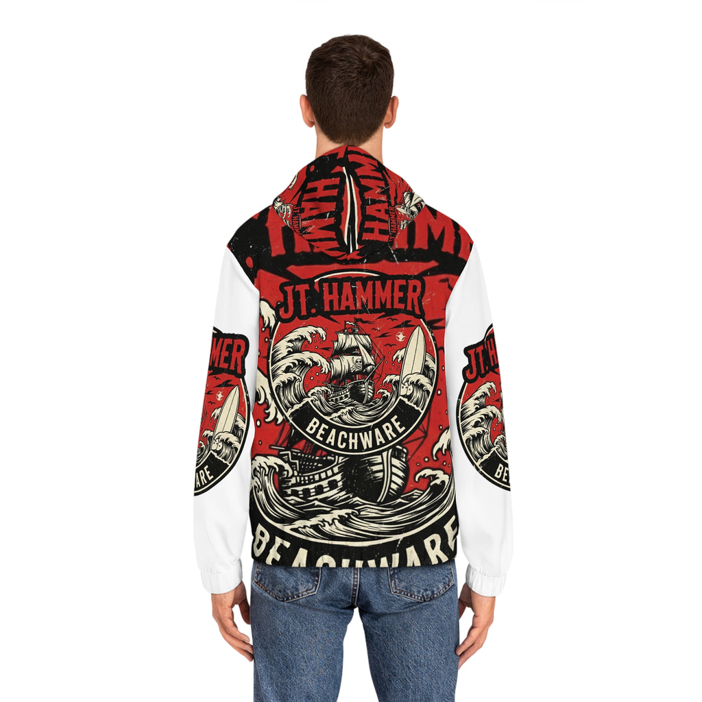 JT. Hammer Beachware-Sailor Tattoo Full-Zip Hoodie