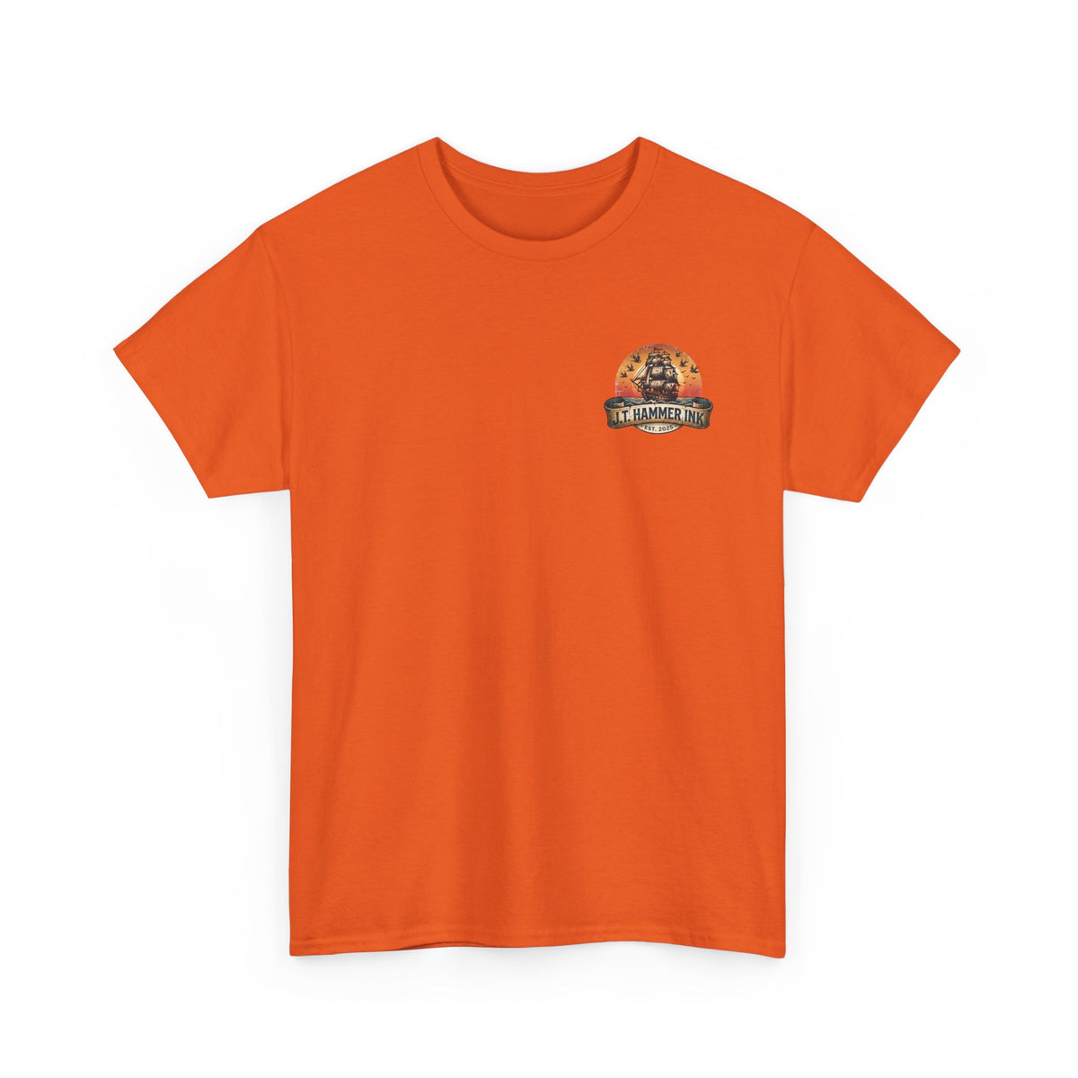 Sailor Tattoo Ship T‑Shirt — J.T. Hammer Ink Vintage Nautical Tee