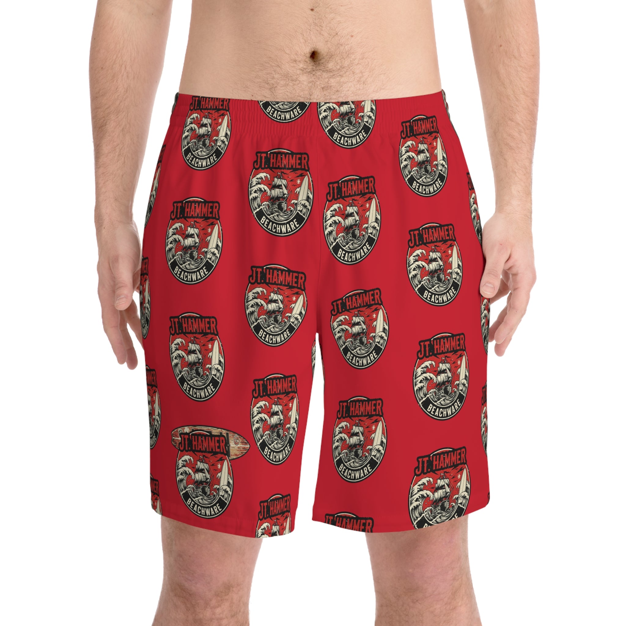 J.T. Hammer Beachwear — Sailor Tattoo Board Shorts