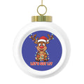Let’s Get Lit Christmas Reindeer Ornament