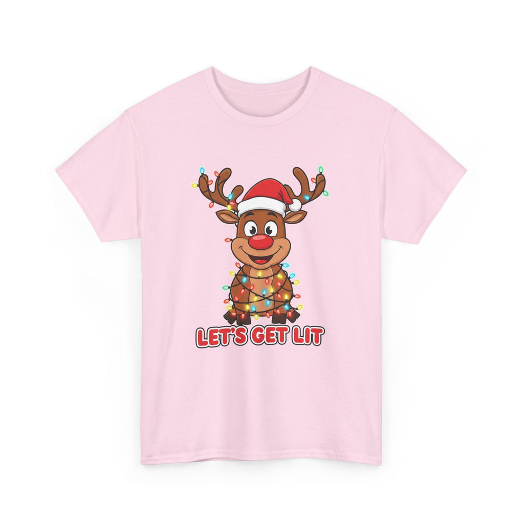 Reindeer 'Let's Get Lit' Christmas Tee