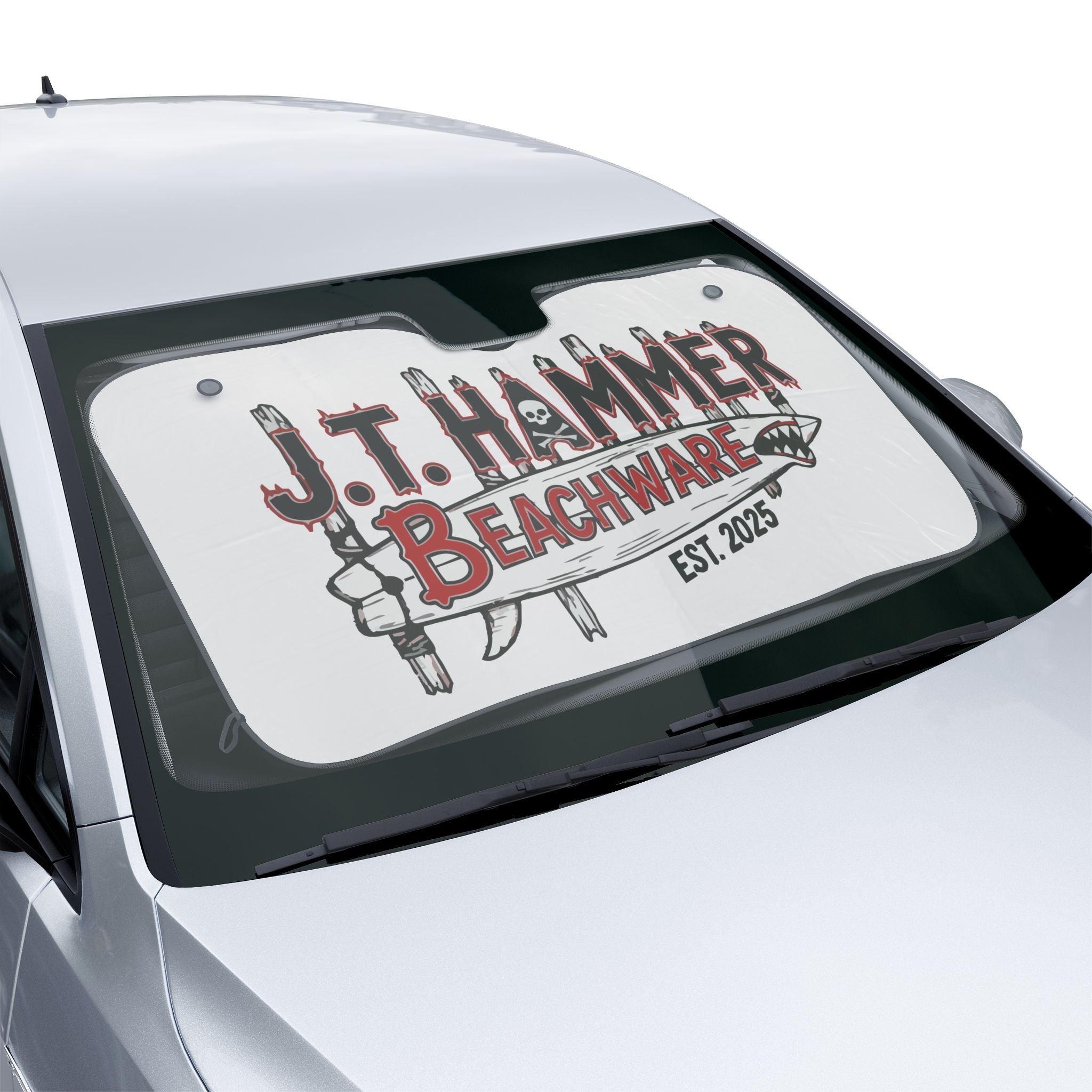 J.T. Hammer Beachware "Boardwalk" Car Sun Shade