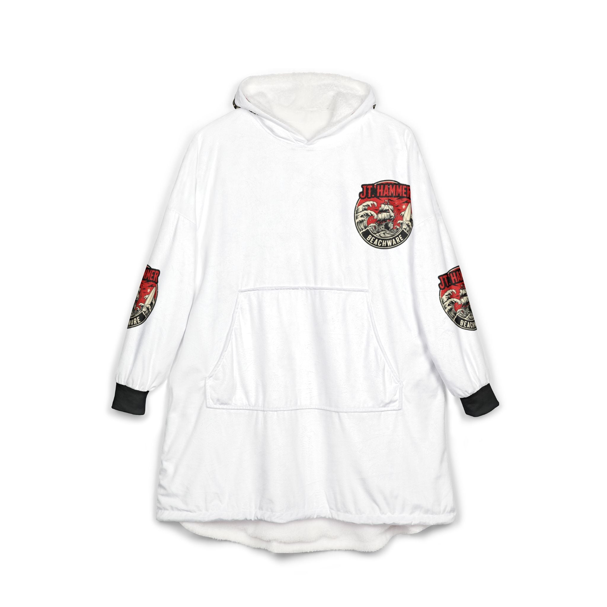 J.T. Hammer Beachware-Sailor Tattoo Oversized Snug-Hoodie