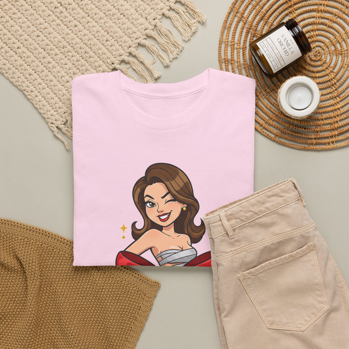 I'm The Gift Tee — Playful Pinup Christmas Graphic T-Shirt