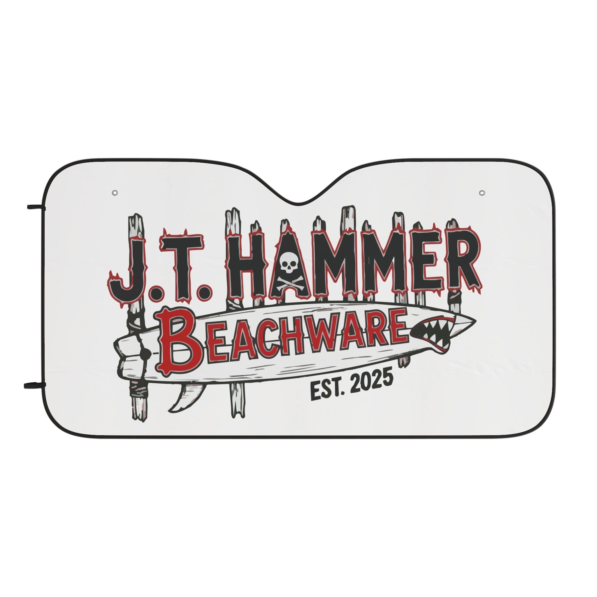 J.T. Hammer Beachware "Boardwalk" Car Sun Shade