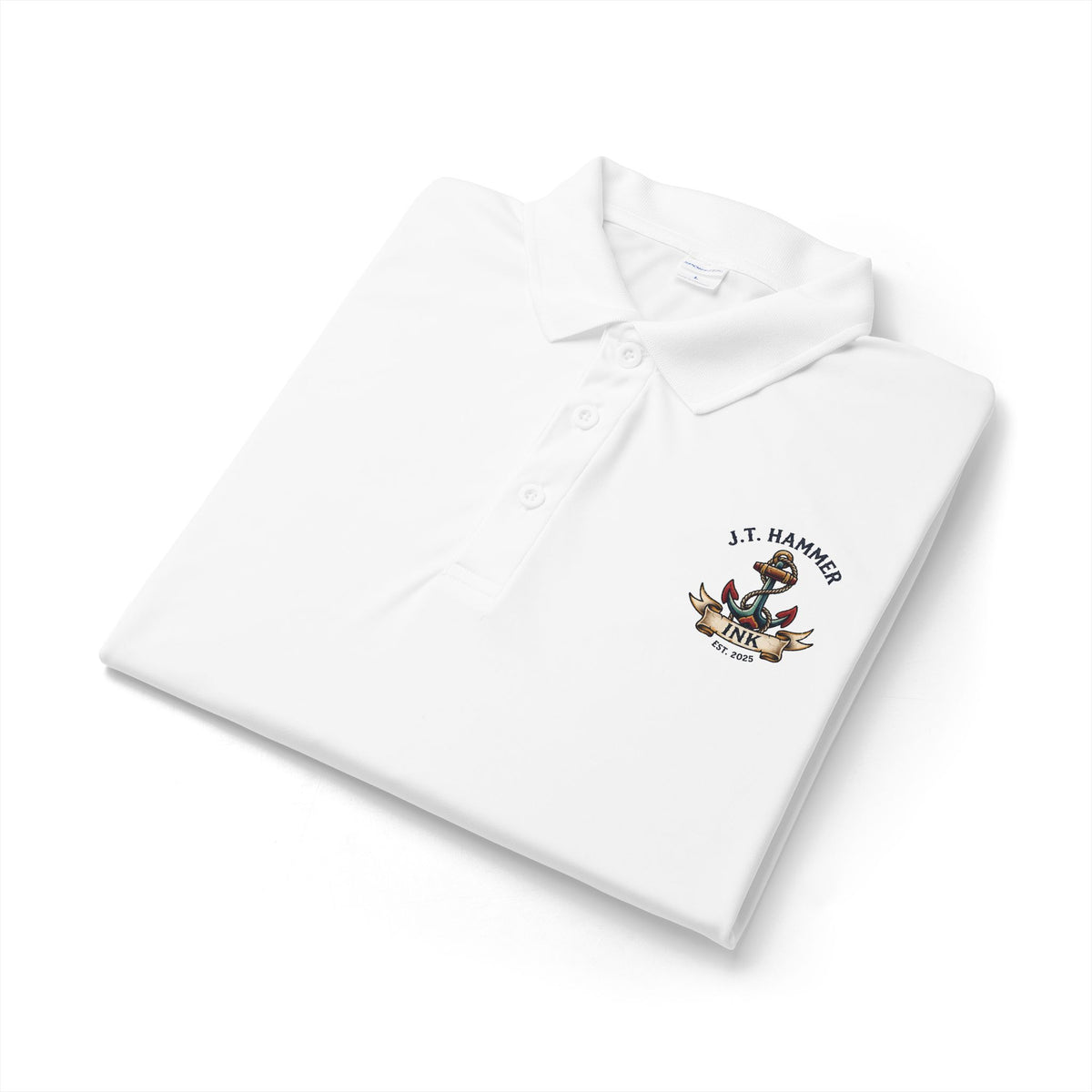 Embroidered Crew Crest Polo Shirt — J.T. Hammer Classic