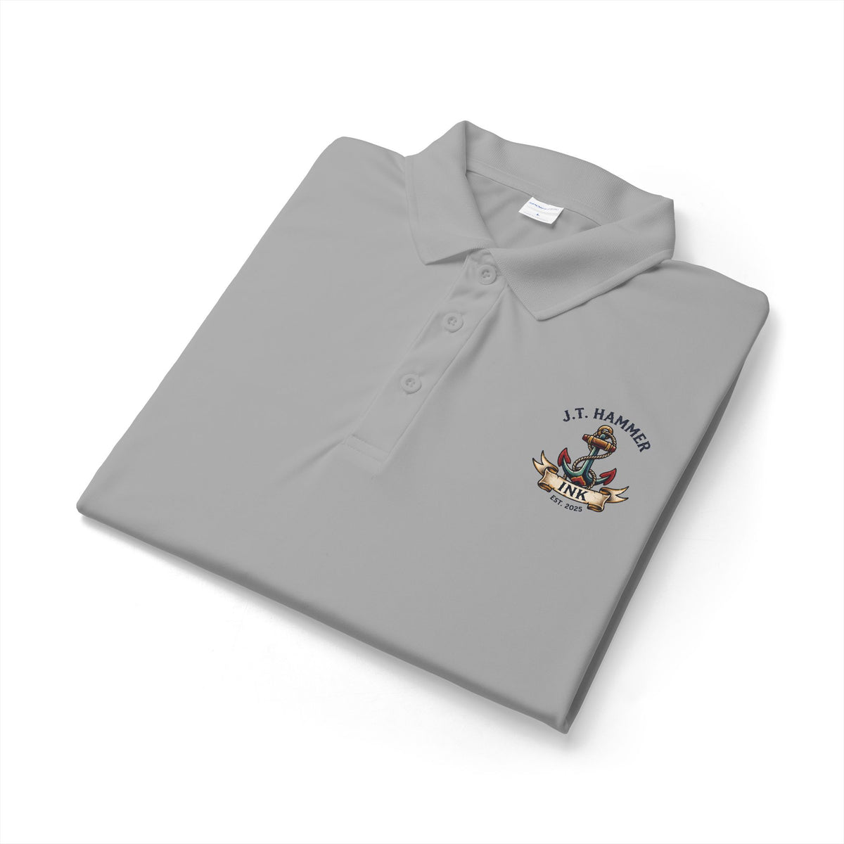 Embroidered Crew Crest Polo Shirt — J.T. Hammer Classic