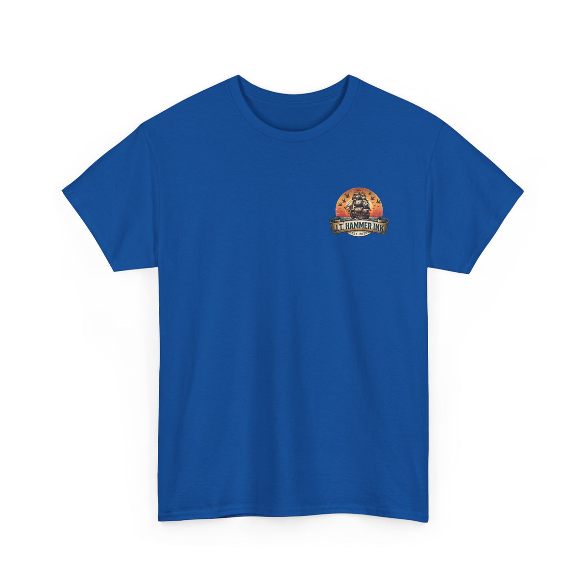 Sailor Tattoo Ship T‑Shirt — J.T. Hammer Ink Vintage Nautical Tee