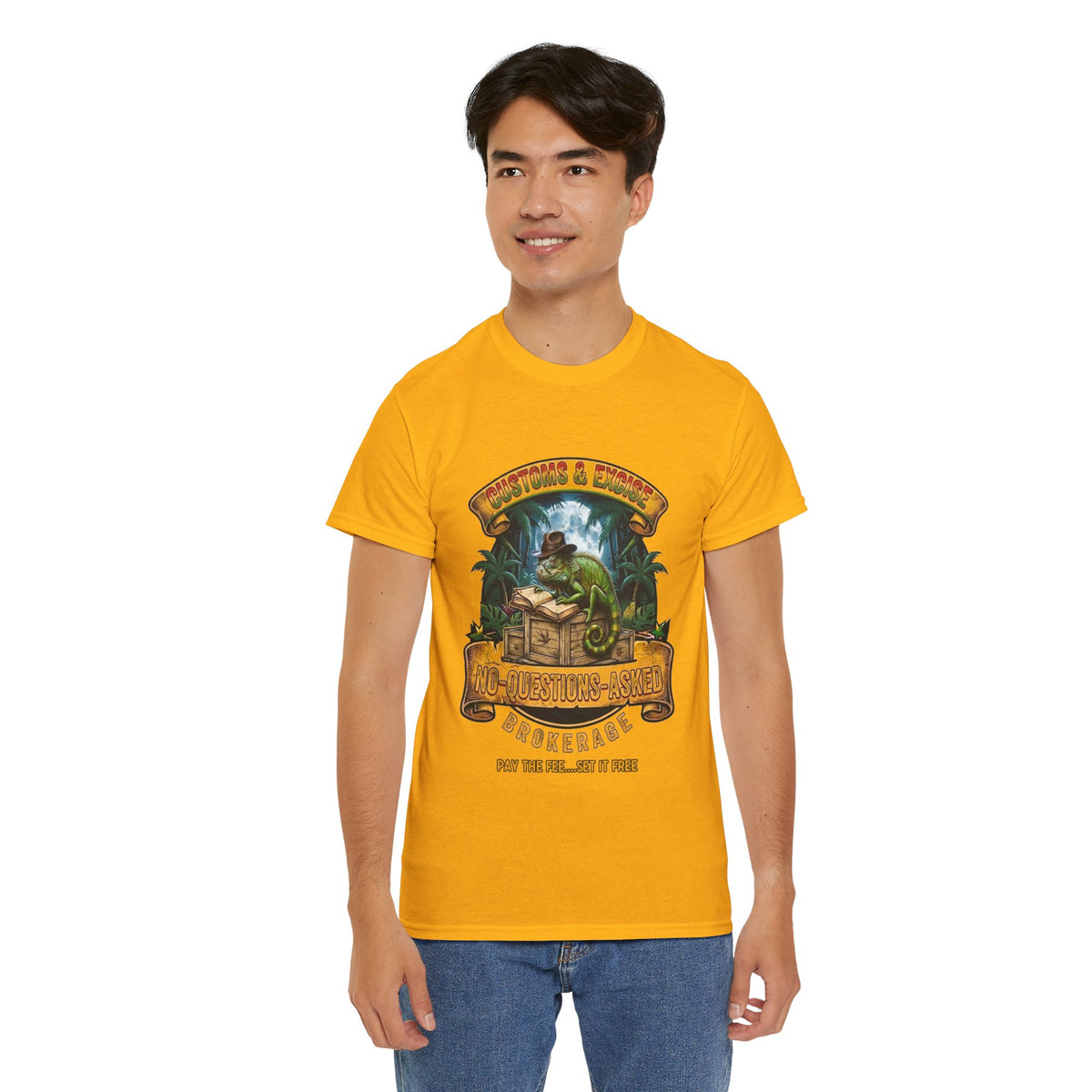 No Questions Asked Vintage Tropical Graphic Tee